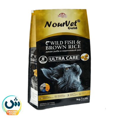 Nourvet Gold Wild Fish & Brown Rice Ultra Care Kitten & Cat Food