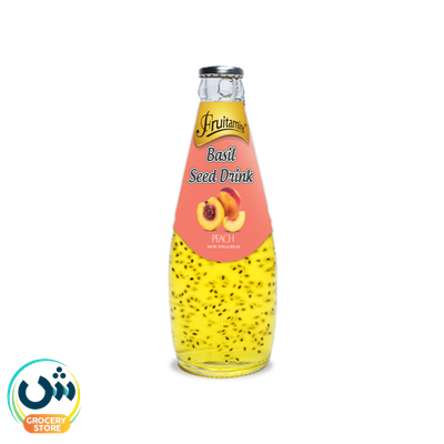 Fruitamins Basil Seed Drink Peach