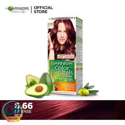 Garnier Color Naturals Crème Nourishing Permanent Hair Color 6.66 Intense Red