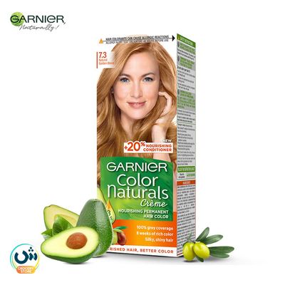 Garnier Color Naturals Crème Nourishing Permanent Hair Color 7.3 Natural Golden Blond