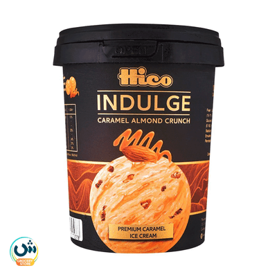 Indulge Caramel Almond Crunch Premium Caramel Ice Cream