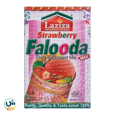 Laziza Strawberry Falooda Drink & Dessert Mix