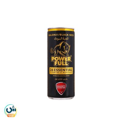 Power Full Kalonji / Black Seed 26 Essential Vitamins & Minerals Sparkling Cocktail Drink