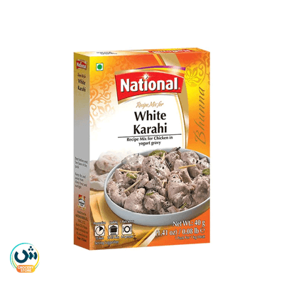 National White Karahi Recipe Mix For Chicken In Yogurt Gravy