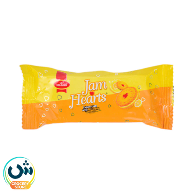 Kolson Jam Hearts Lemon Cream Biscuits With Jam Topping