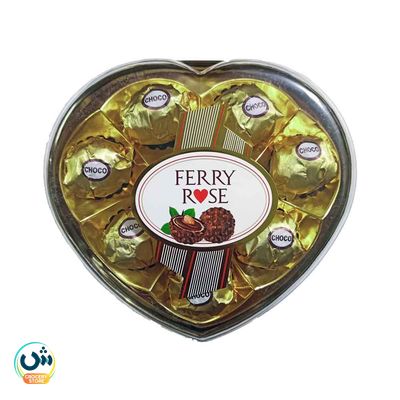 Ferry's Rose Heart Chocolate Balls (8-Piece)