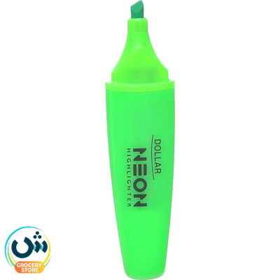 Dollar Neon Highlighter Green