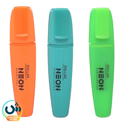 Dollar Neon Highlighter Colors