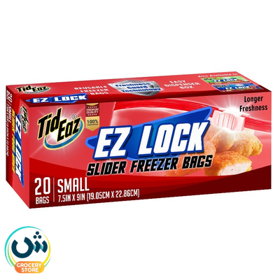 Tid Eaz Ez Lock Slider Freezer Bags Small