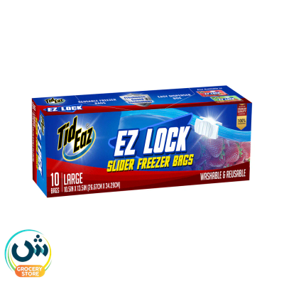 Tid Eaz Ez Lock Slider Freezer Bags Large