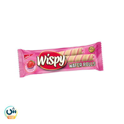 Wispy Twin Strawberry Cream Wafer Rolls
