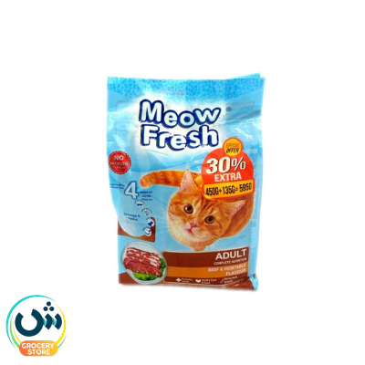 Meow Fresh Adult Complete Nutrition Beef & Vegetable Flavour