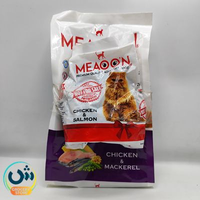 Premium Quality Adult Cat Food Chicken & Mackerel  & Salmon Promotion Get 1 Free 400gm Pack