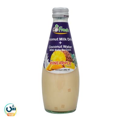 CoFresh Coconut Milk Drink with Coconut Water and Nata de Coco, Pineapple Flavor
