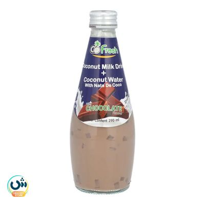 CoFresh Chocolate Flavored Coconut Milk Drink with Coconut Water and Nata de Coco