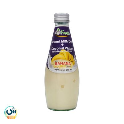 Co Fresh Coconut Milk Drink + Coconut Water With Nata De Coco With Banana Flavour