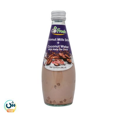 Co Fresh Coconut Milk Drink + Coconut Water With Nata De Coco Mocha Flavour