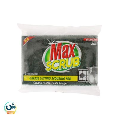 Max Scrub Grease Cutting Scouring Pad 3-in-1 Bachat Pack
