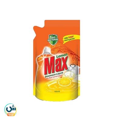 Lemon Max Dishwash Liquid Lemon Pouch