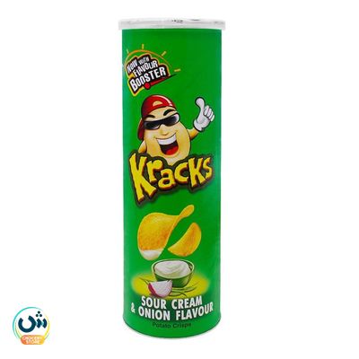 Kracks Sour Cream & Onion Potato Crisps