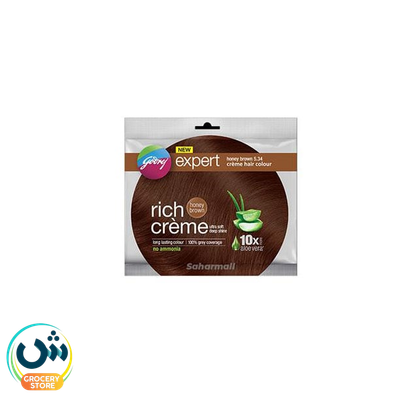 Godrej Expert Rich Creme Hair Colour Honey Brown 5.34 20 Gm Plus 20 Ml