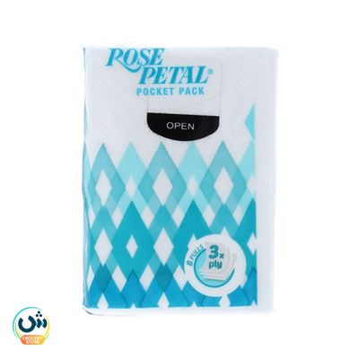 Rose Petal Pocket Pack Facial Tissues