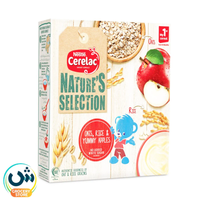Nestle Cerelac Nature's Selection Oats Rice & Yummy Apples Infant Cereals My 1st Cereal From 6 Months