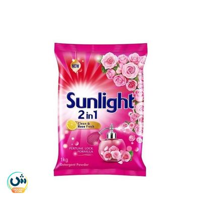 Sunlight 2in1 Clean & Rose Fresh Perfume Lock Formula Detergent Powder