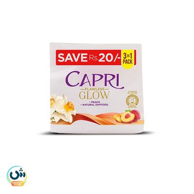 Capri Flawless Glow Peach Natural Daffodil Soap 3-in-1 Pack
