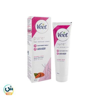 Veet Pure Hair Removal Cream For Normal Skin Shea Butter Body & Legs