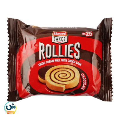 Bisconni Rollies Swiss Cream Roll Chocolate