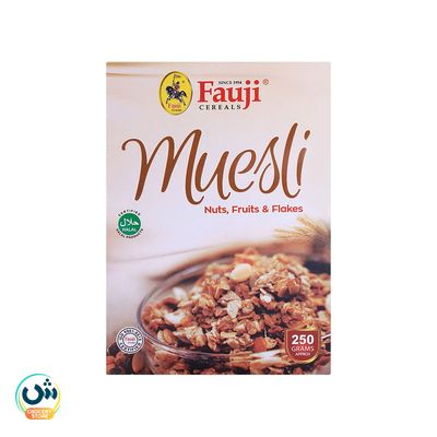 Fauji Muesli with Nuts, Fruits, and Flakes