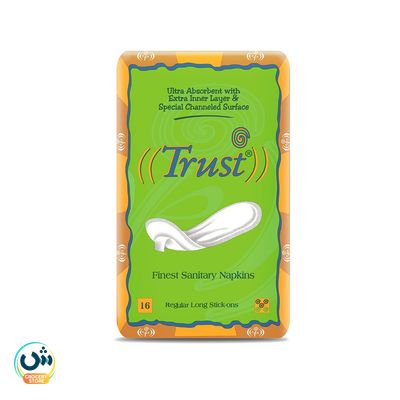 Trust Finest Sanitary Napkins Regular Long Stick-ons