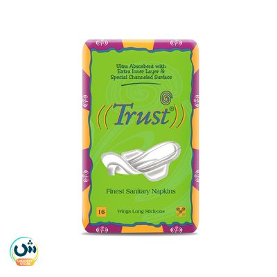Trust Finest Sanitary Napkins Wings Long Stick-ons