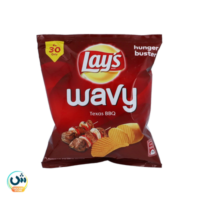 Lay's Wavy Texas Bbq Flavored Potato Chips