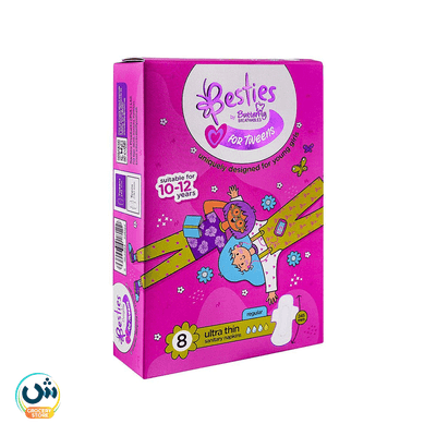 Besties By Butterfly For Tweens Ultra Thin Sanitary Napkins