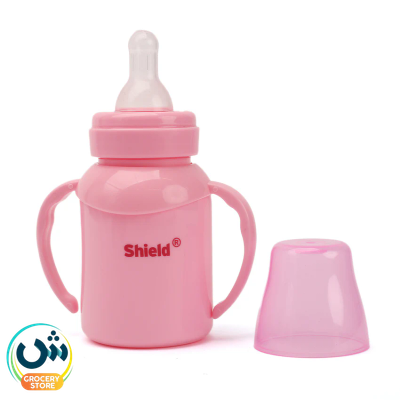 Shield Baby Feeder With Handles Pink