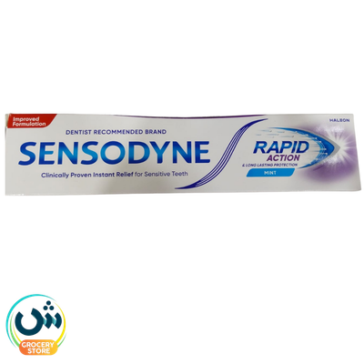 Sensodyne Rapid Action & Long Lasting Protection Mint Toothpaste