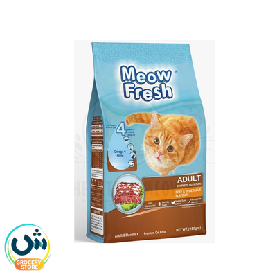 Meow Fresh Adult Cat Food Beef & Vegetable Flavour