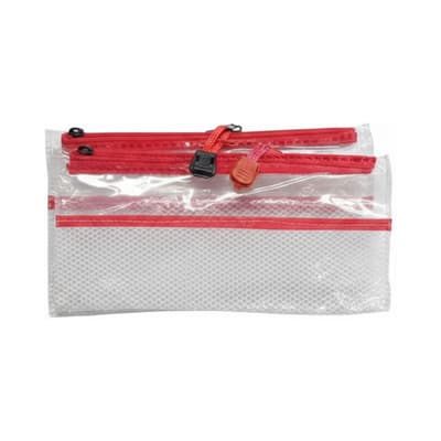Clear Mesh Zipper Pouch