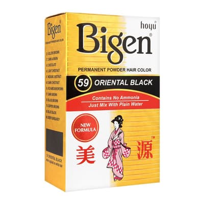 Bigen Permanent Powder Hair Color 59 Oriental Black