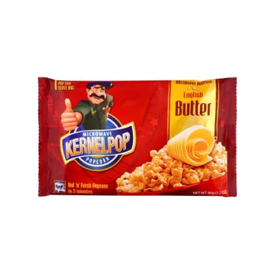 Kernel Pop Microwave Popcorn English Butter