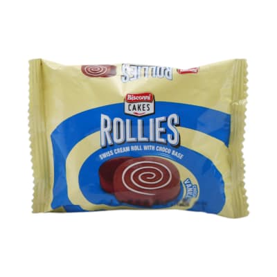 Bisconni Rollies Swiss Cream Roll Choco Vanilla Cake
