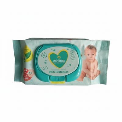 Minitree Rash Protection Baby Wipes With Aloe
