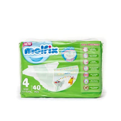Molfix Day & Night Super Dry Diapers Large Size 4