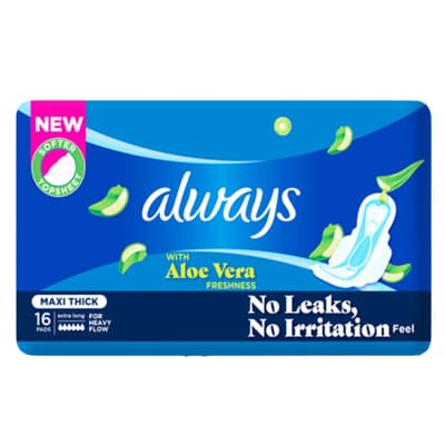 Always Maxi Thick Pads with Aloe Vera
