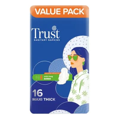 Trust Sanitary Napkins Maxi Thick Extra Long Value Pack