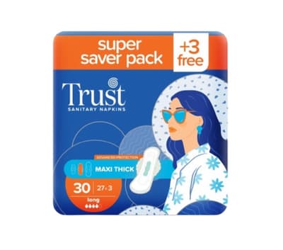 Trust Maxi Thick Long Sanitary Napkins Super Saver Pack