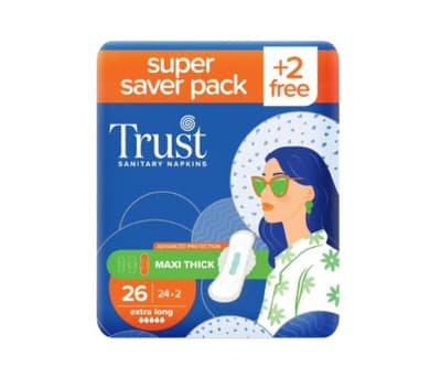 Trust Sanitary Napkins Maxi Thick Extra Long Super Saver Pack