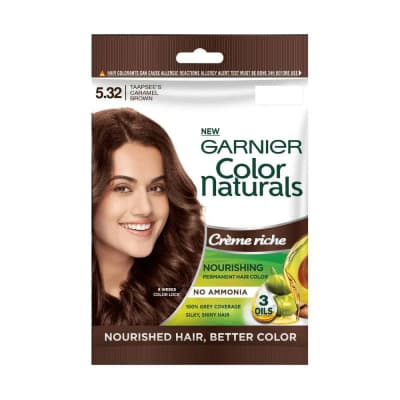 GARNIER Color Naturals Crème Riche Permanent Hair Color 5.32 Taapsee's Caramel Brown